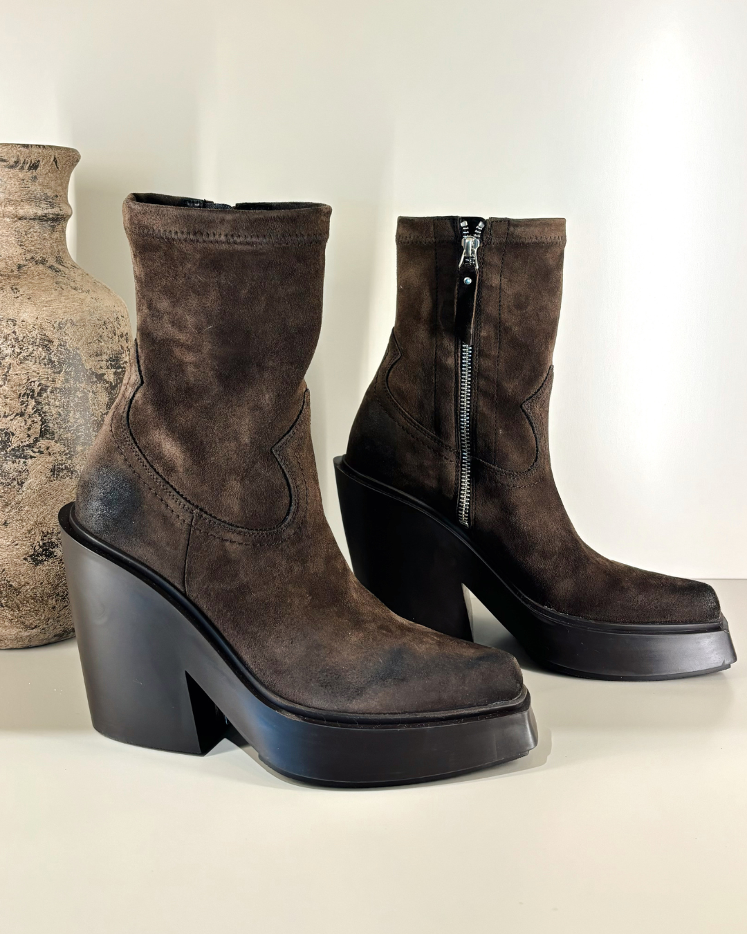 Magnifico Brown Western Bootie