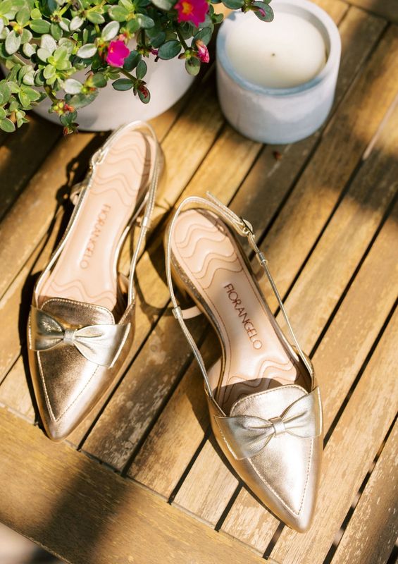 Laminato Metallic Bow Flat F8076