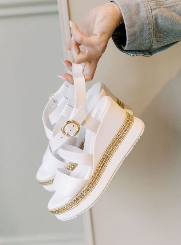 Loira Bianco Wedge