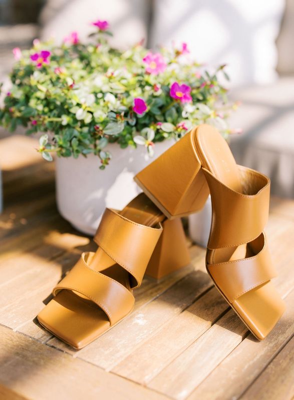 Thames Cognac Sandal Block Heel
