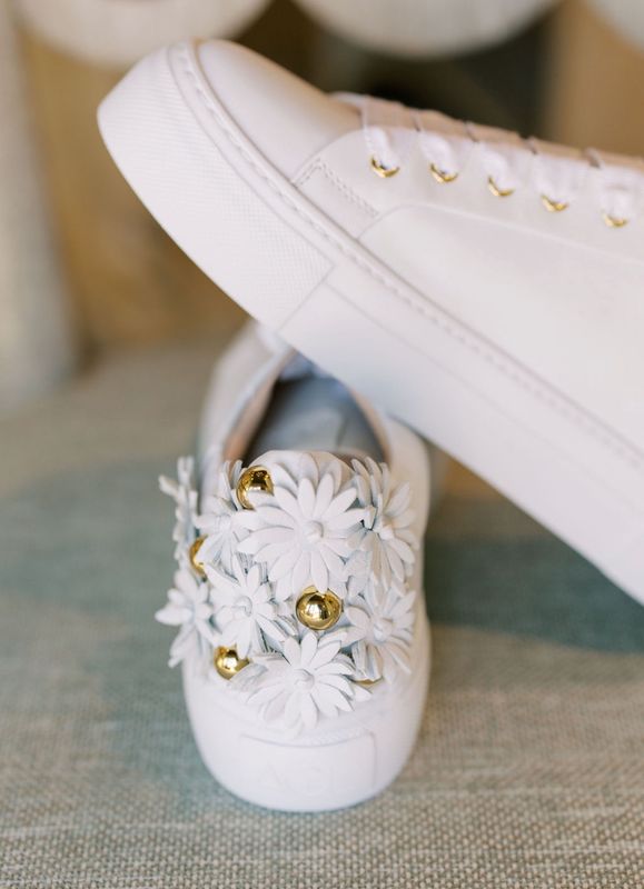 Daisy White Floral Sneaker
