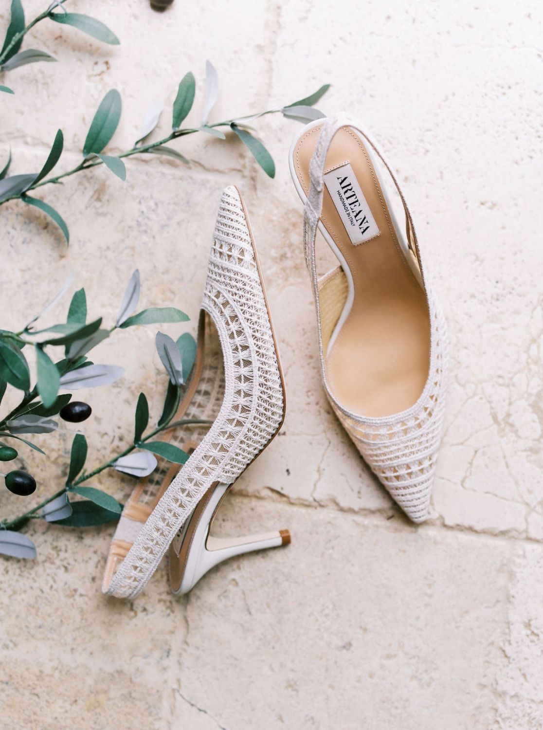 Triesta 75 Sling Back Ivory Pump