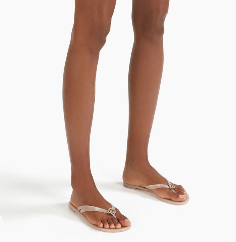 Sandstone Crystal Jelly Sandal