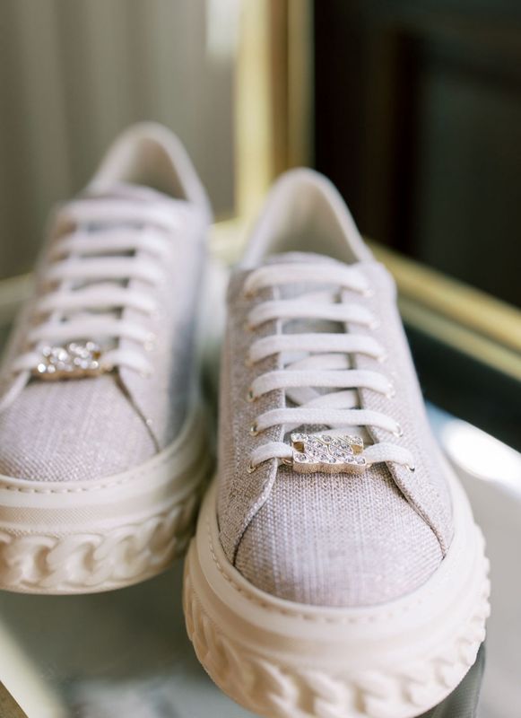Linen Jutlax Gold Sneaker