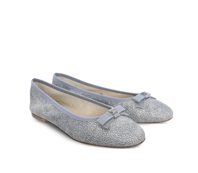 Denim Bow Ballerina Flat