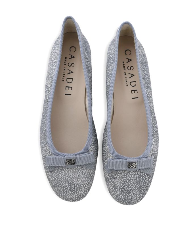 Denim Bow Ballerina Flat