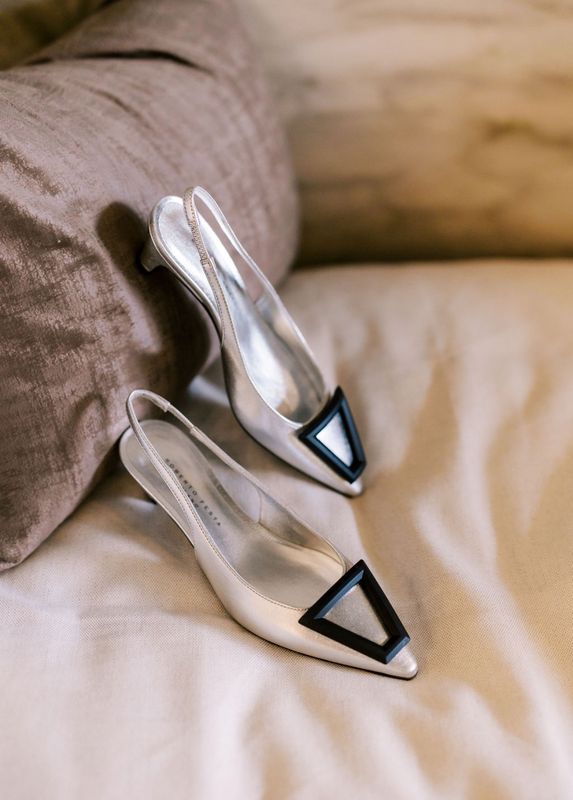 Dorien Silver Metallic Slingback