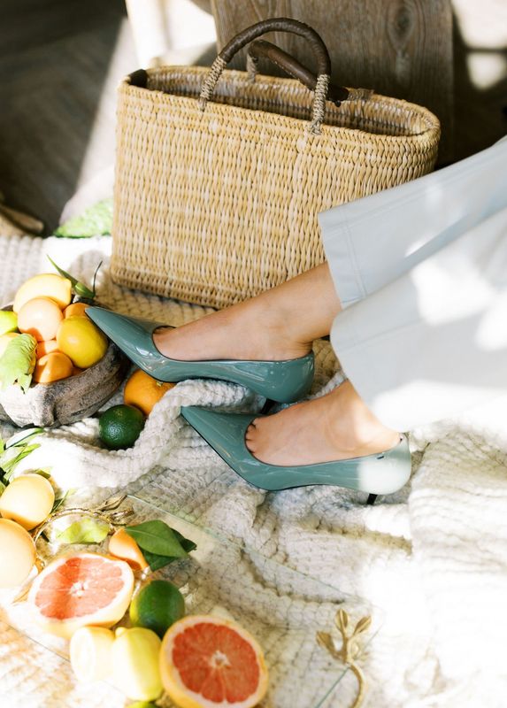 Salvia Sage Pointed Toe Heel