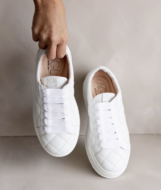 Giuly Matelasse White Sneaker