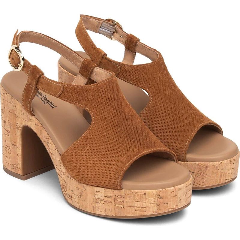Velour Tobacco Cork Heel (513612)