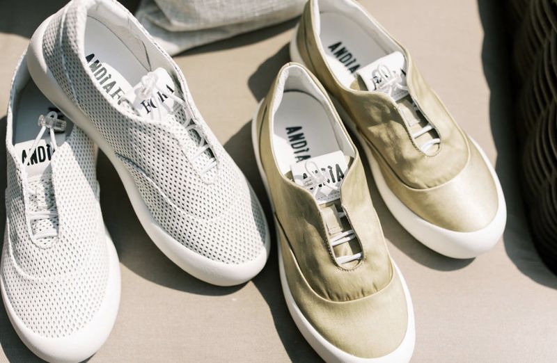 Sage Satin Washed Sneaker