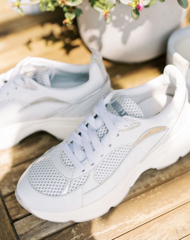 White Silver Chunky Sneaker
