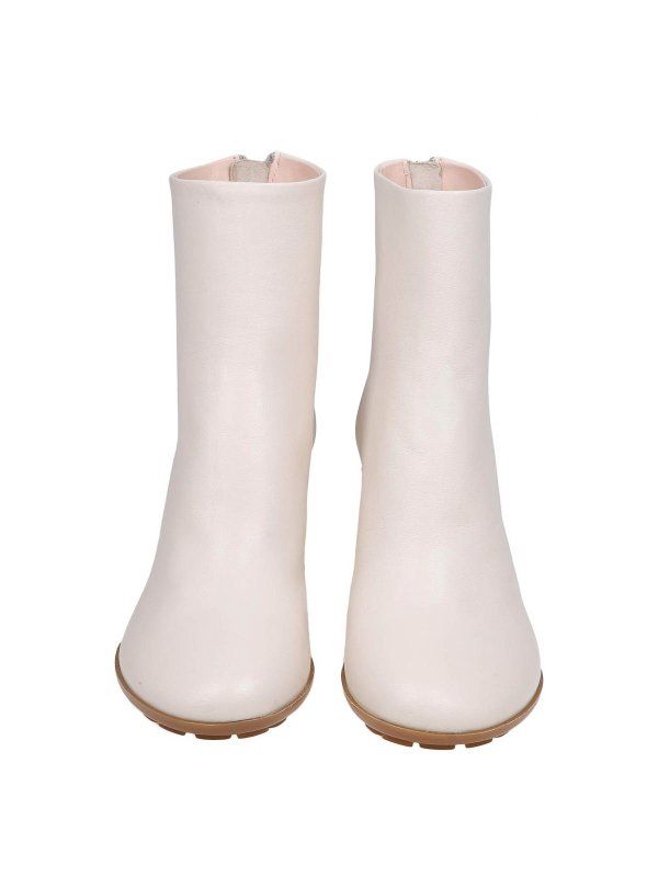 Gesso Off White Curvy Bootie