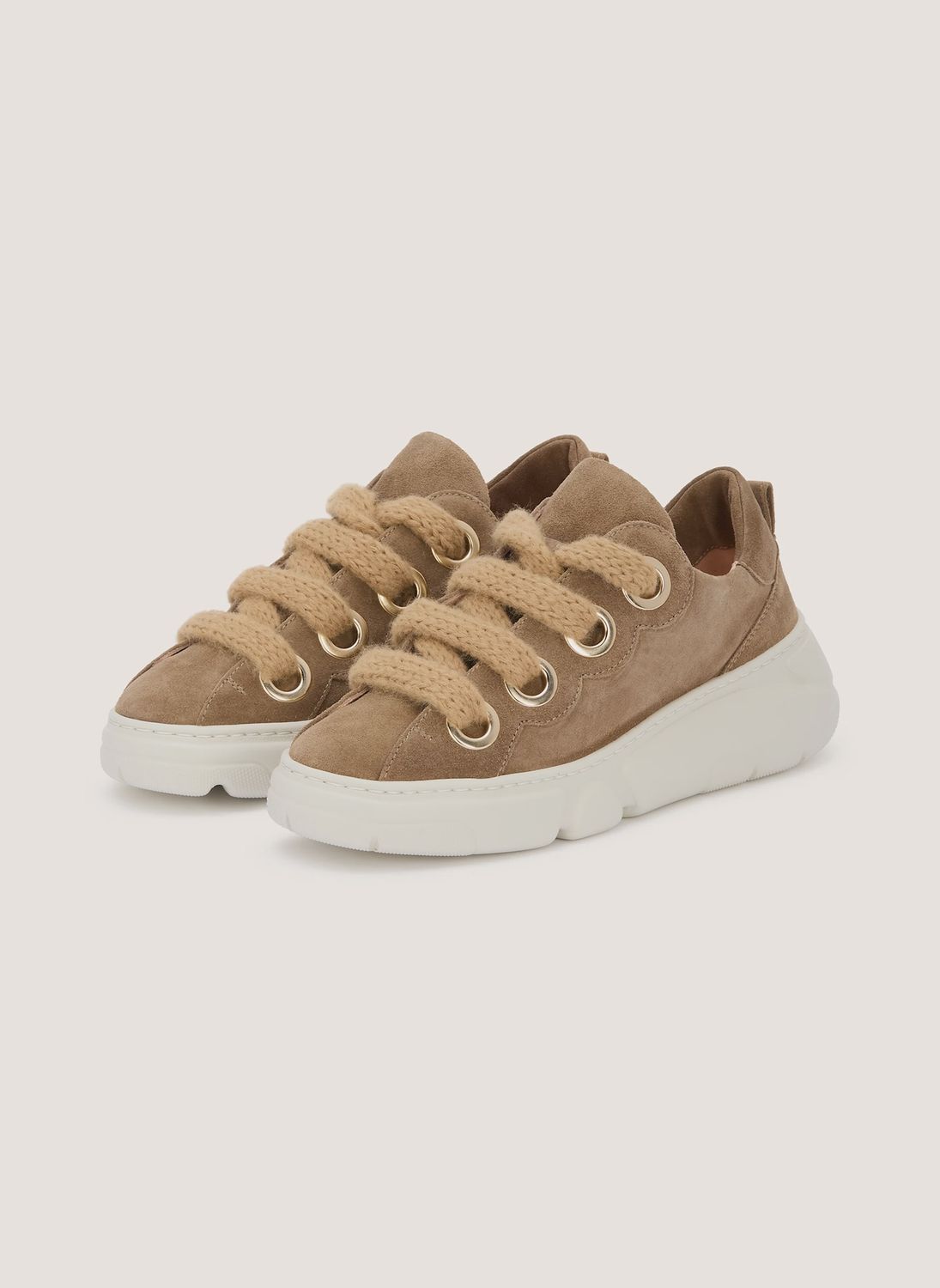 Soft Bubble Chunky Taupe Sneakers