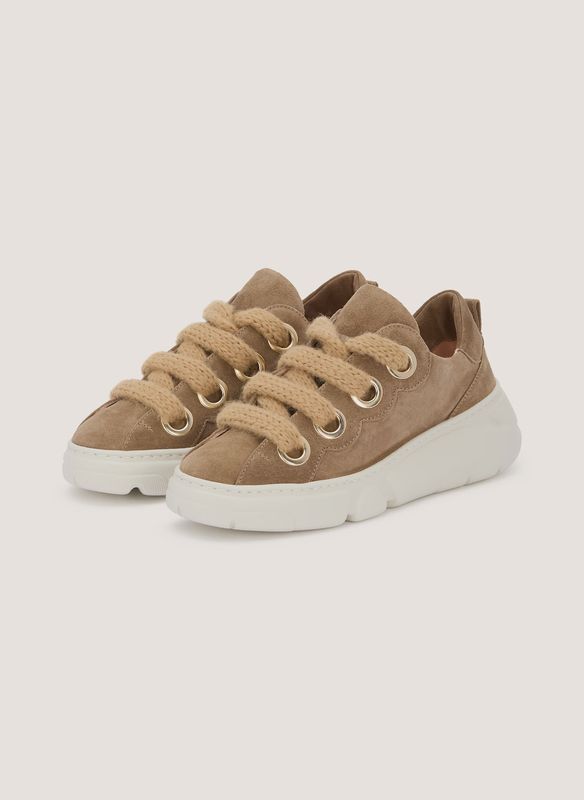 Soft Bubble Chunky Taupe Sneakers