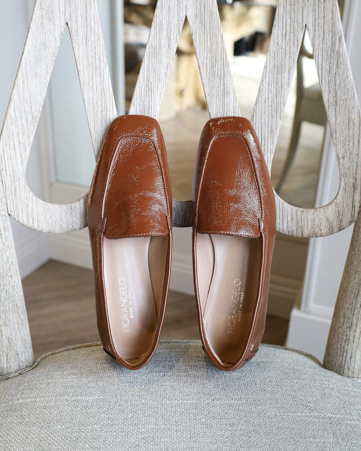 Patent Caramel Cotto Loafer  F5100