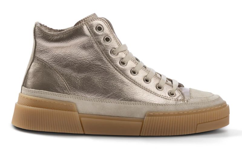 Metallic High Top Sneakers