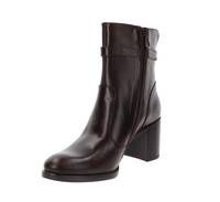 Shiny Brown High Heel Ankle Bootie  13851D