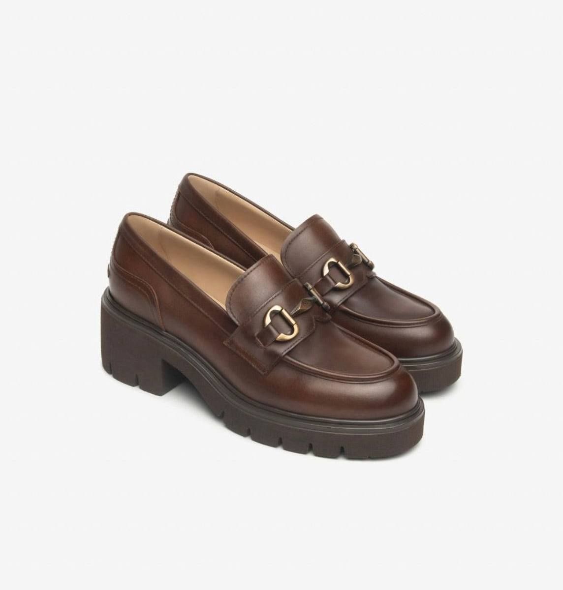 Delgado Marrone Brown Platform Loafer 13981D