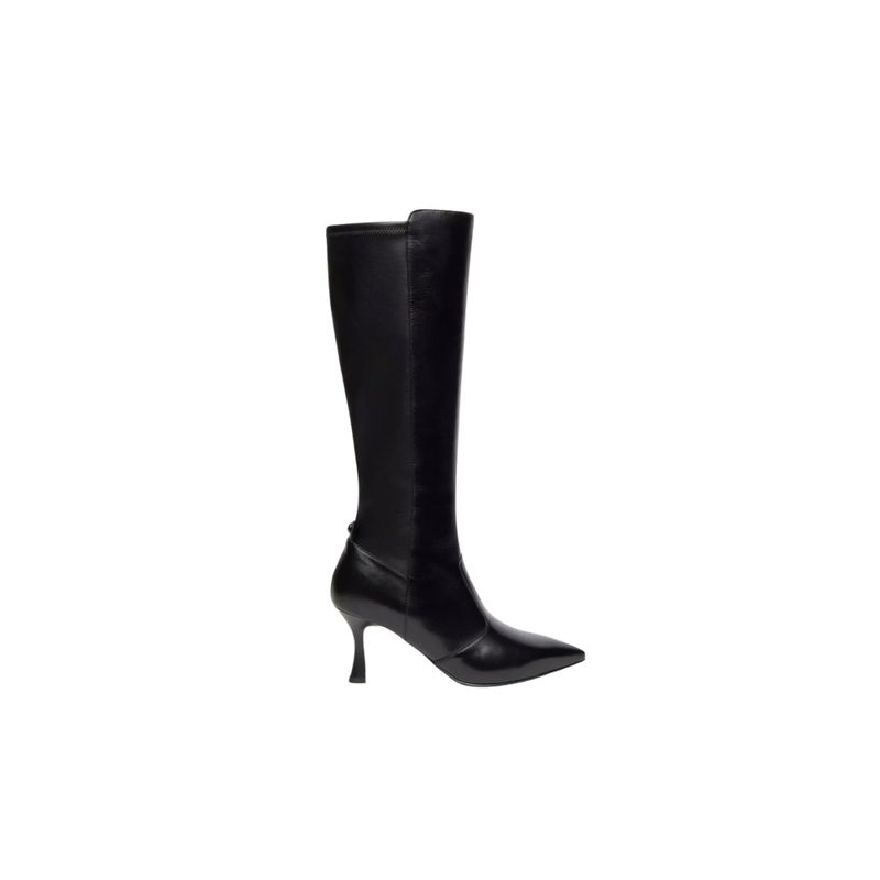 Nappa Gio Nero Knee High Black Boot