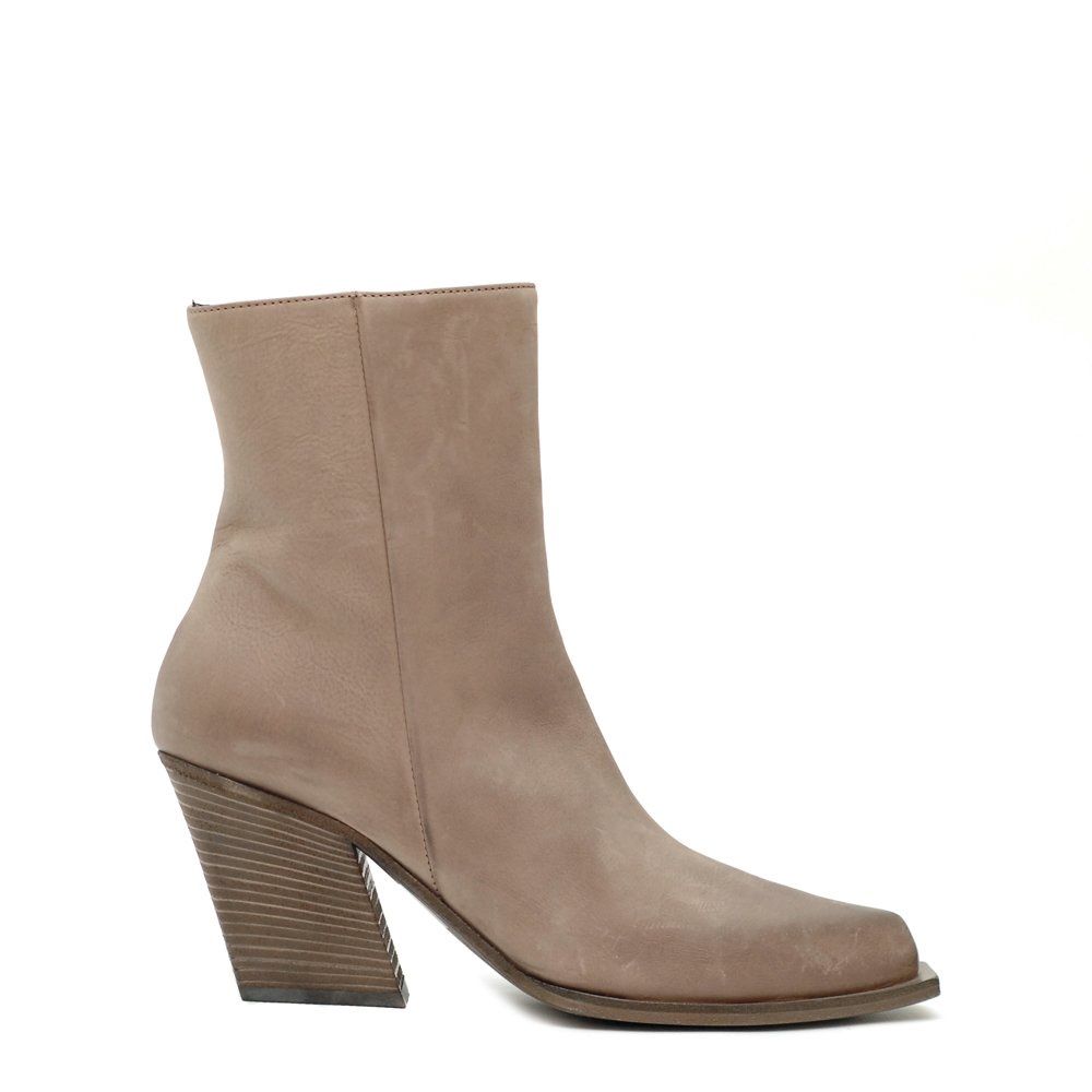 Dove Grey Western Ankle Boot