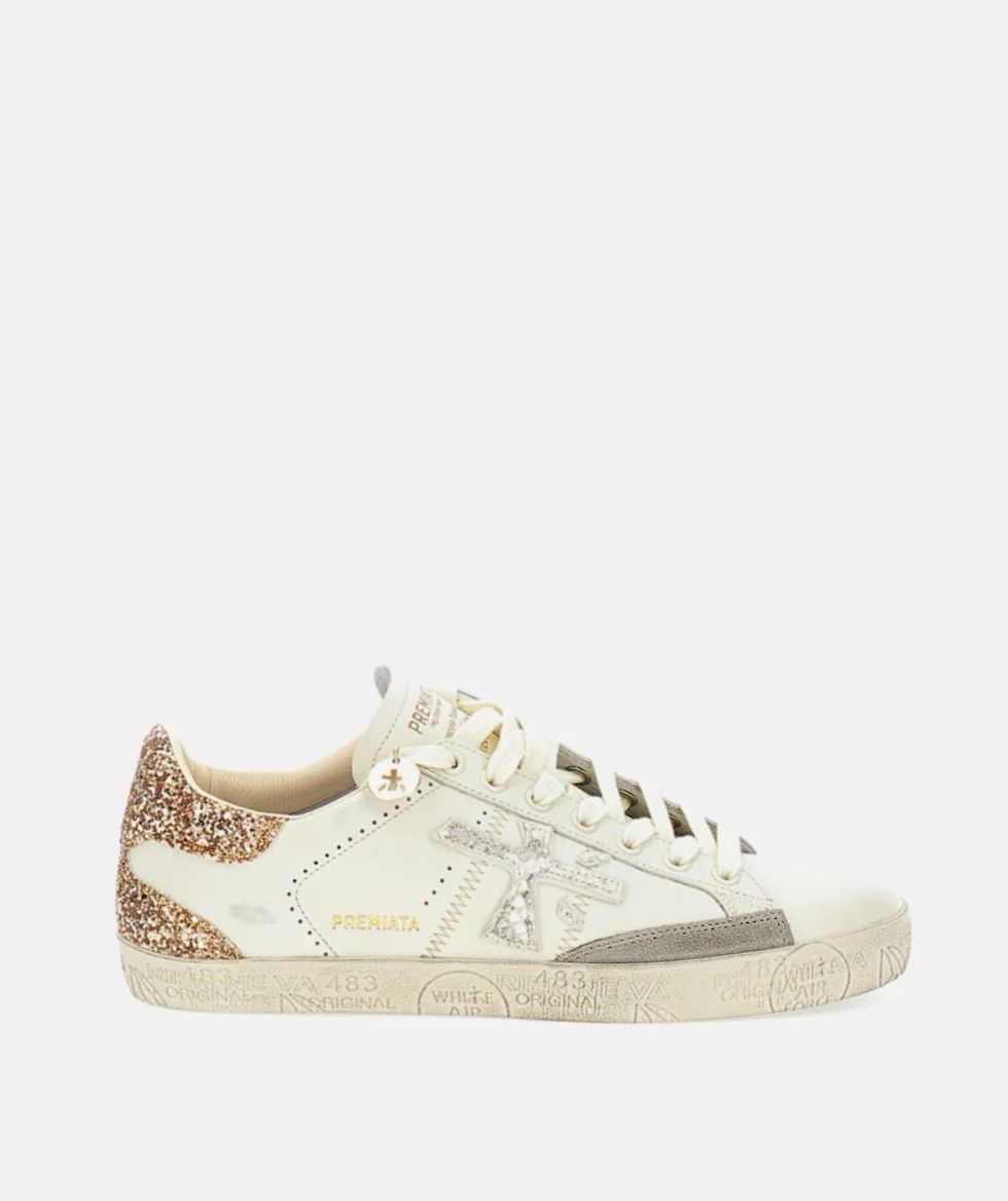 StevenD 8059 Gold Glitter Sneaker