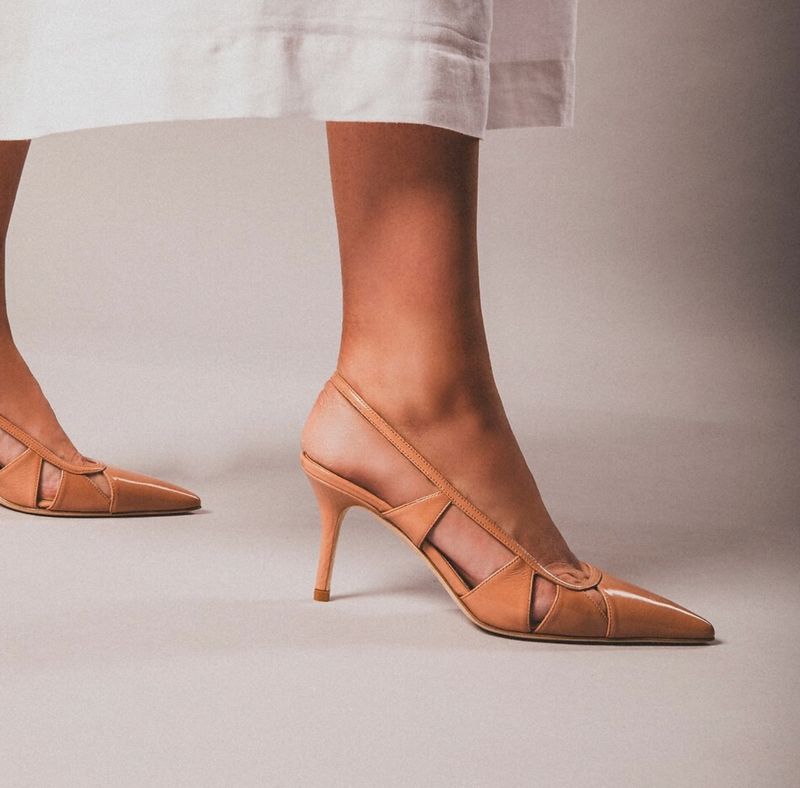 Savona 75 Slingback Walnut Pump