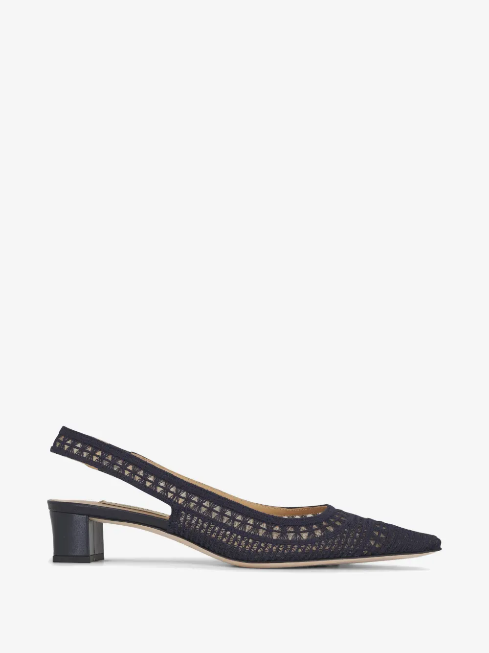 Trieste Navy 35 Slingback Low Heel