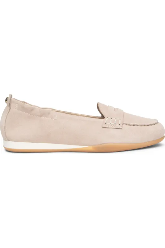 Velour Femme Taupe Suede Loafer