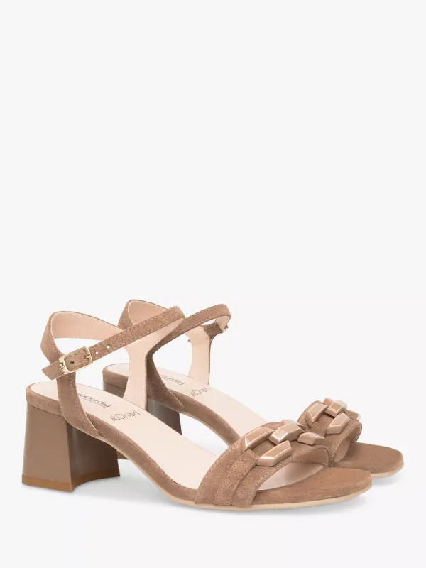 Whisky Suede/Buckle Low Heel