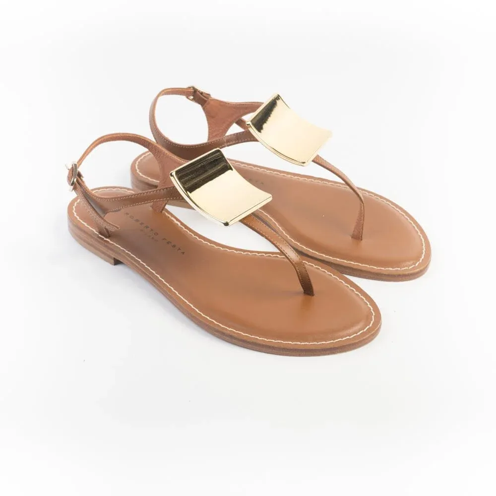Procida Tersor Cuoio Thong Sandal