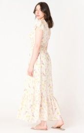 Bubble Elastic Waist Maxi Dress