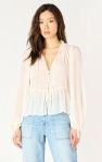 LS Swiss Dot  Blouse