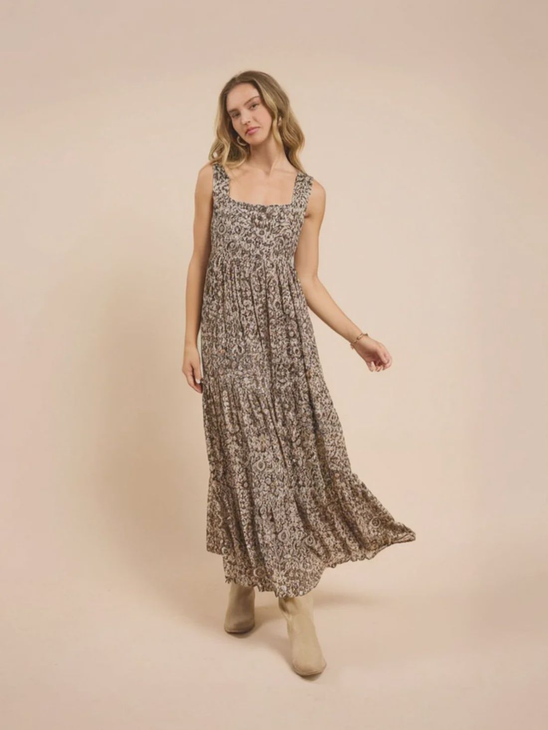 Desert Sunset Tiered Dress