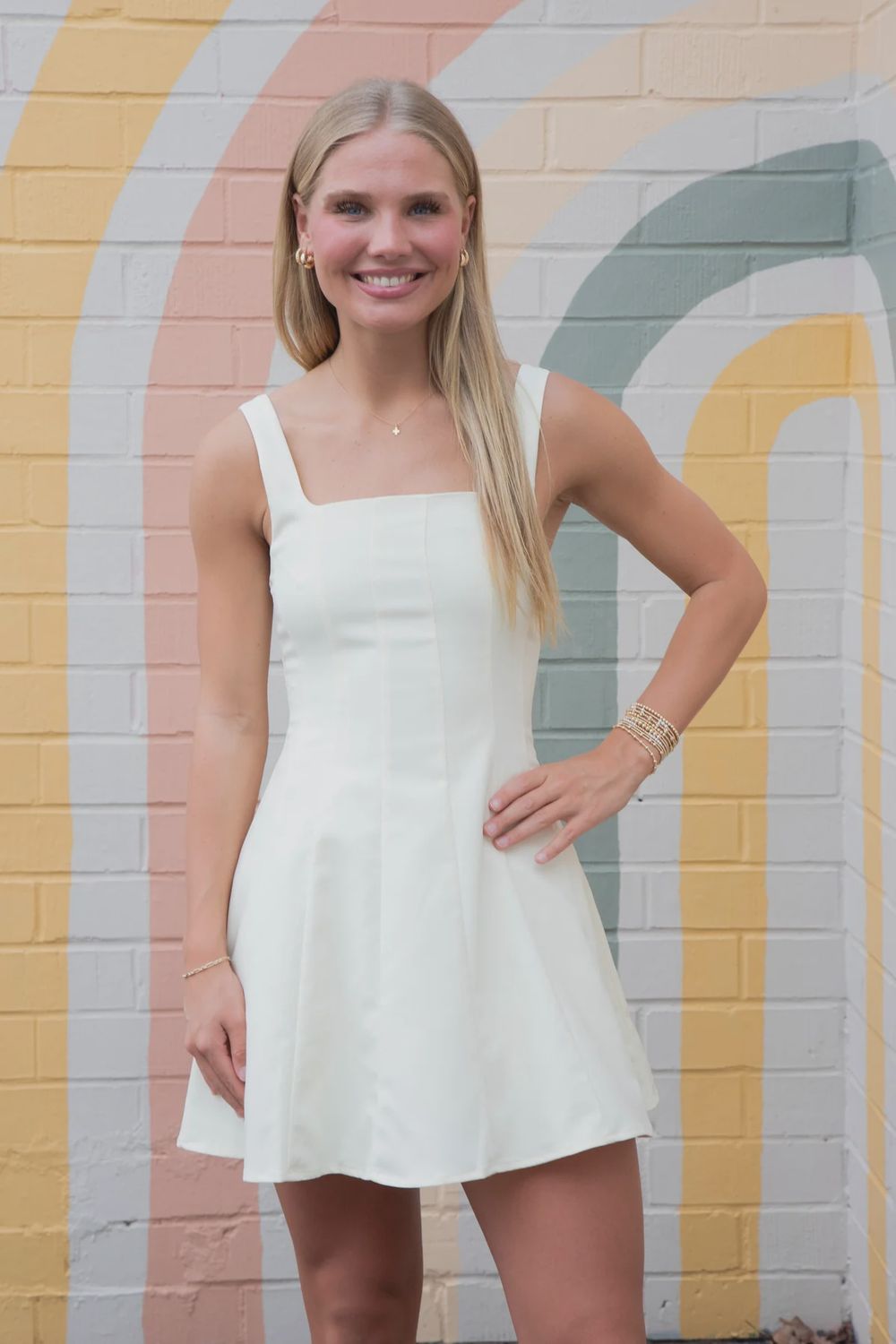 Season's Bloom Paneled Dress