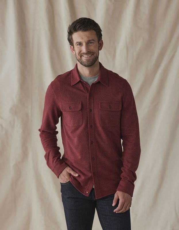Textured Knit Shirt-TNB
