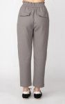 Elastic Waist Straight Leg Trouser