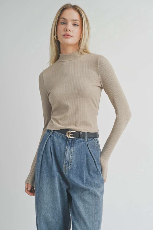 To Hope For Mock Neck L/S Top