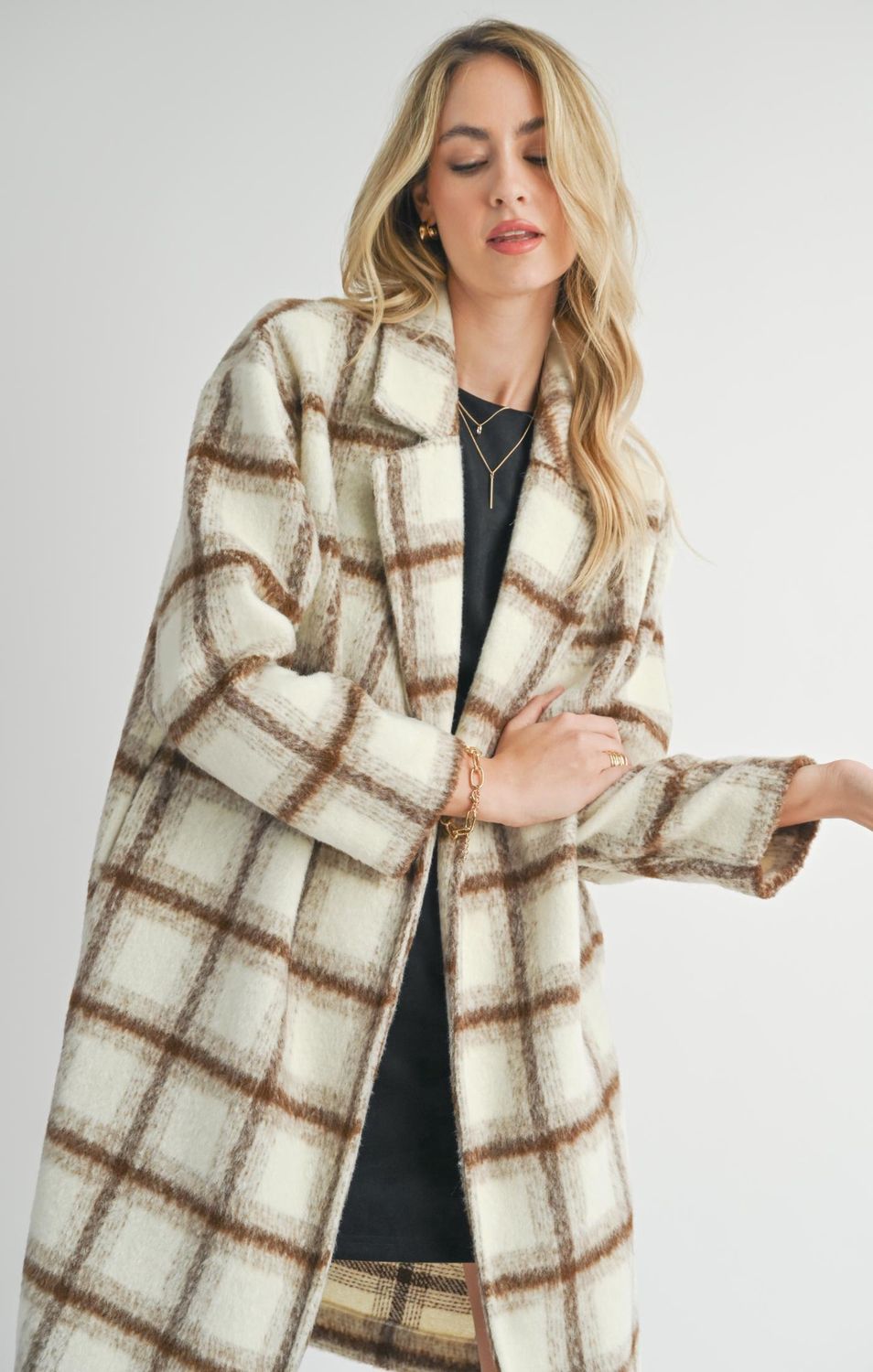 Emily Long Open Front Coat