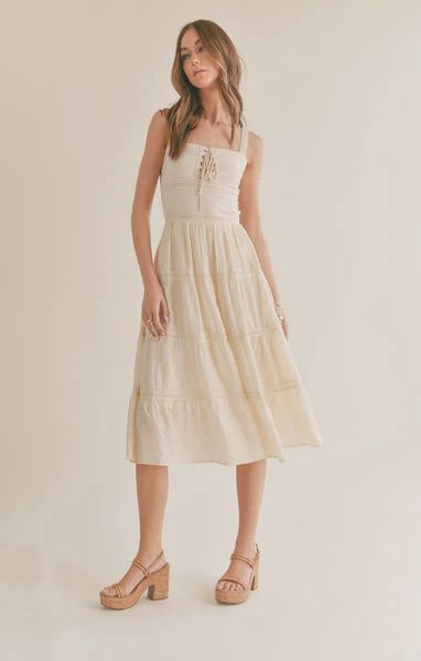 Clementine Crush  Midi Dress