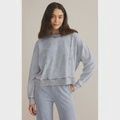 Lax Knit Denim Sweatshirt