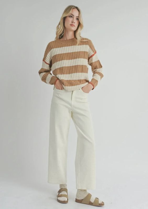 Violette Striped Crewneck Sweater