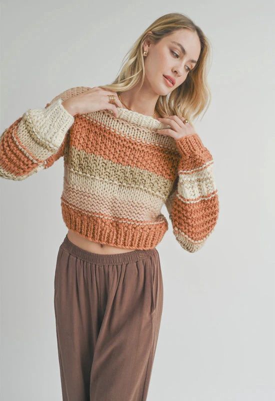Butter Pecan Chunky Sweater