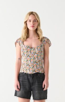 Sweatheart Printed Top