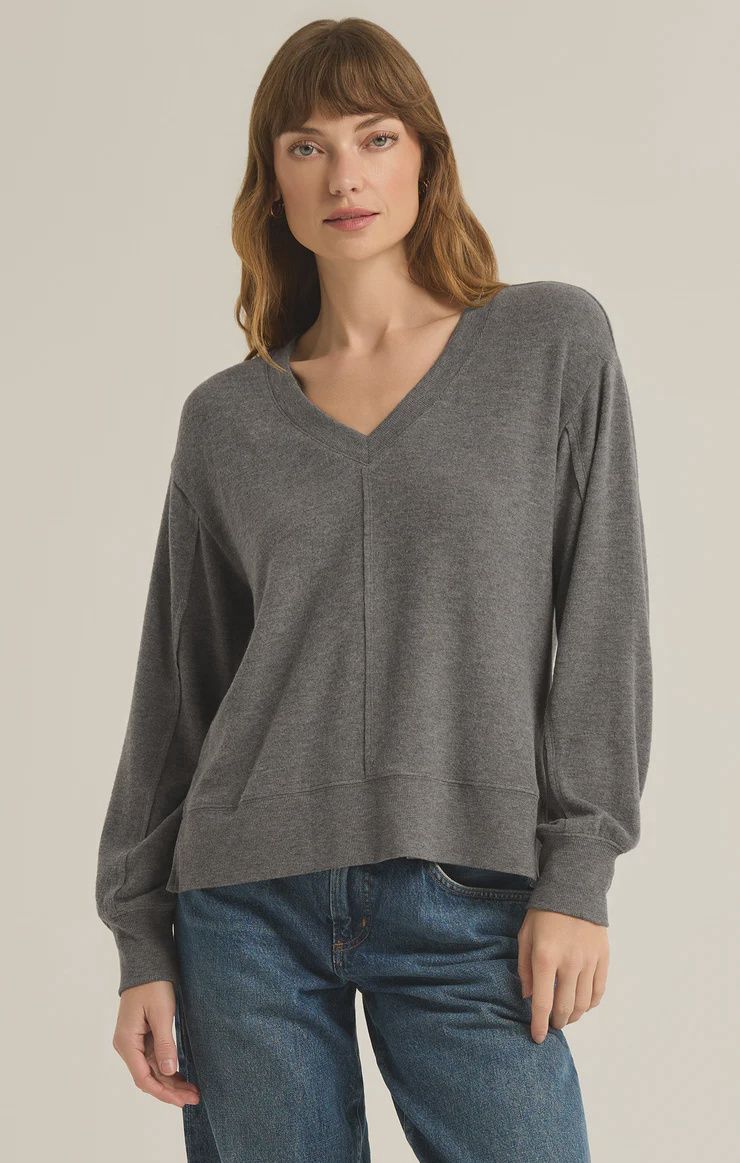 Wilder Cloud V Neck L/S Top