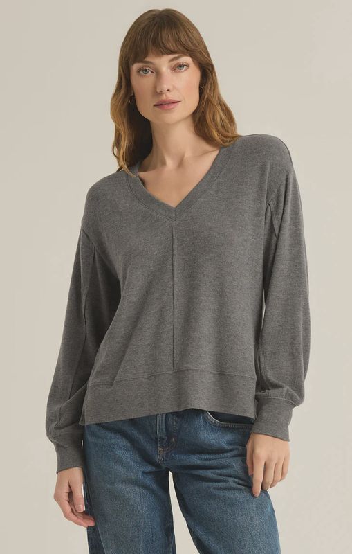 Wilder Cloud V Neck L/S Top