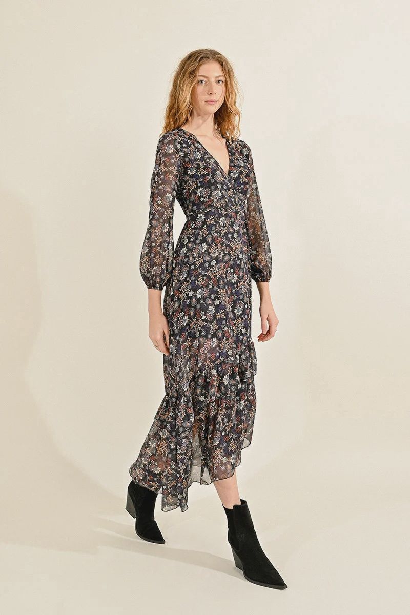Woven Dress-Black Claire