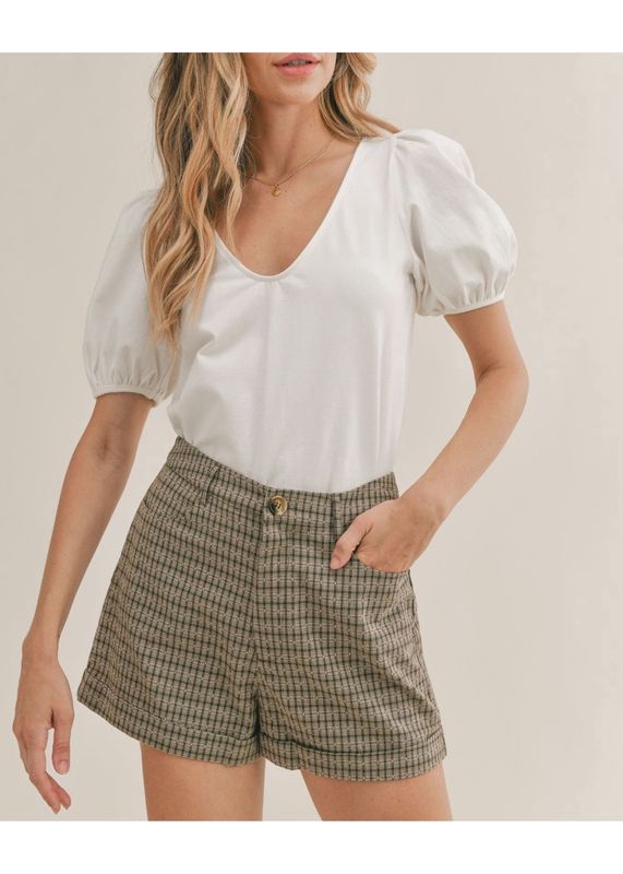 Yacht Club Puff Sleeve Top
