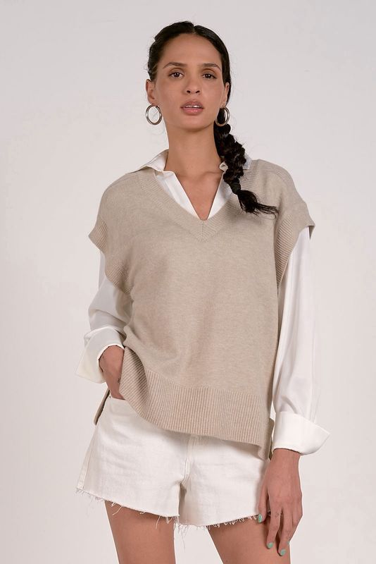 Sweater Vest Shirt-Elan