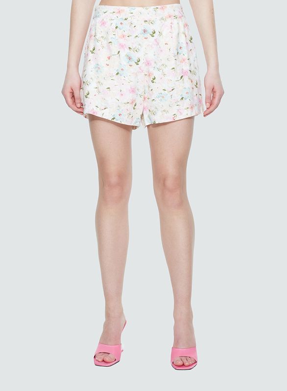 Pleated Pull On Short